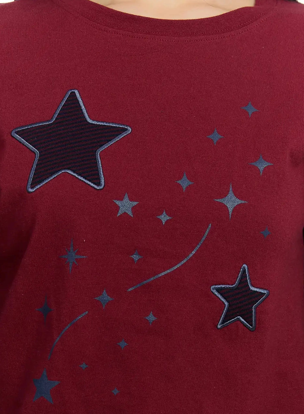 【層疊穿搭】Layered Star Patch Tee