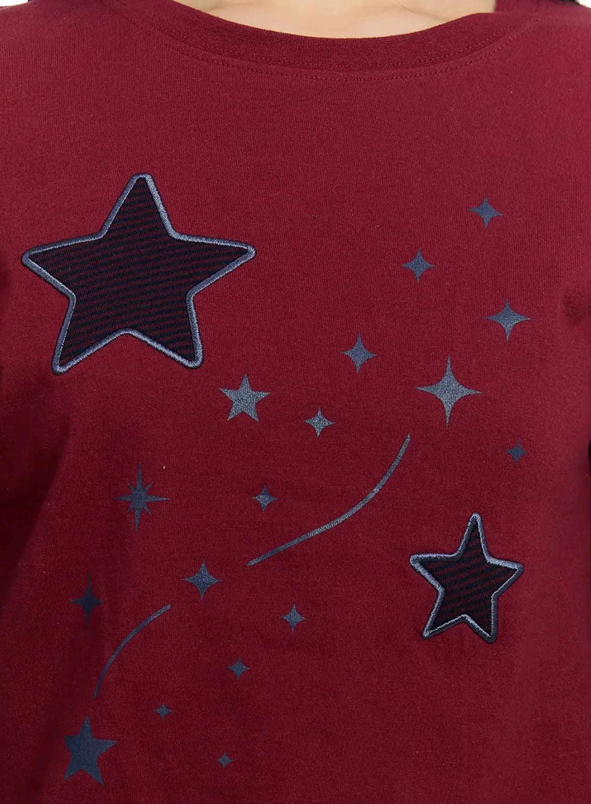 【層疊穿搭】Layered Star Patch Tee