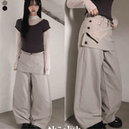 【質感爆棚】Double Layer Wrap Pants