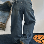 【彎刀神褲】Back Strap Buckle Jeans