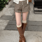 【顯瘦捲邊褲】Slim Fit Cuffed Shorts