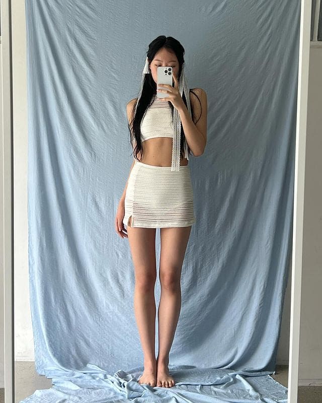 【優雅甜美】Crochet Skirt Bikini