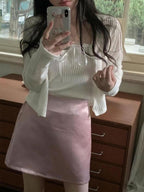 【🩰Ballet Core】Ribbon Lace Cardigan Set 