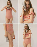 【💜Sweet Girl】 Ruffles Monokini 
