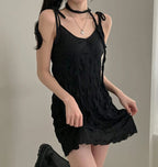 【Sweet and Girlish】Ruffled Dress Set