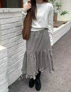 【秋冬新品】Check Midi Skirt