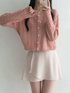 【Autumn/Winter Minimalist】Cable Cardigan 