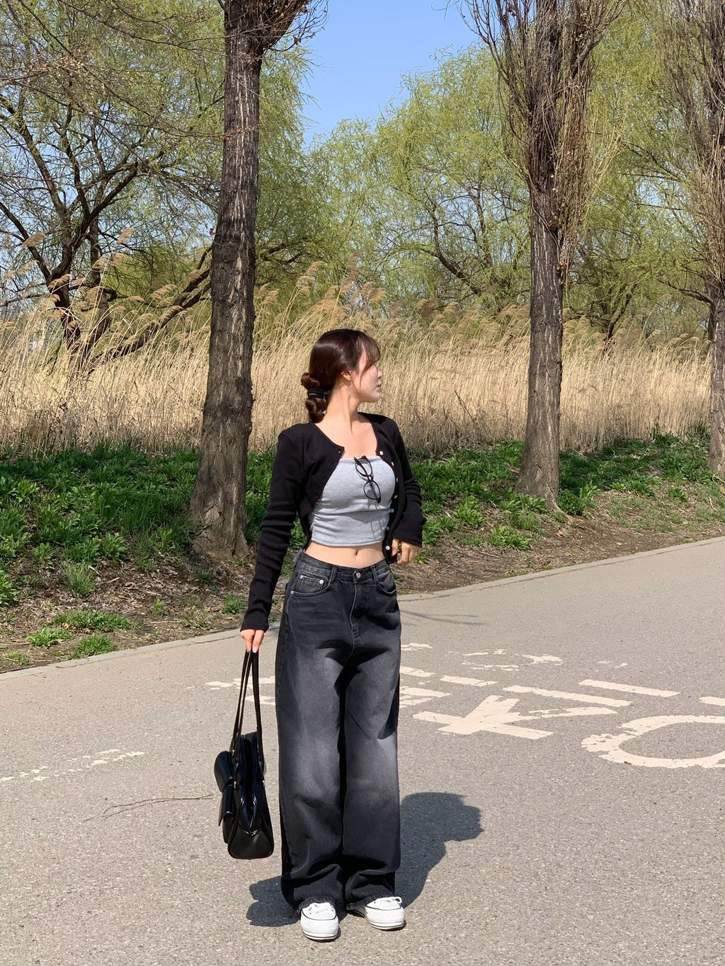 【Y2K Vibe】Cool Wide Jeans