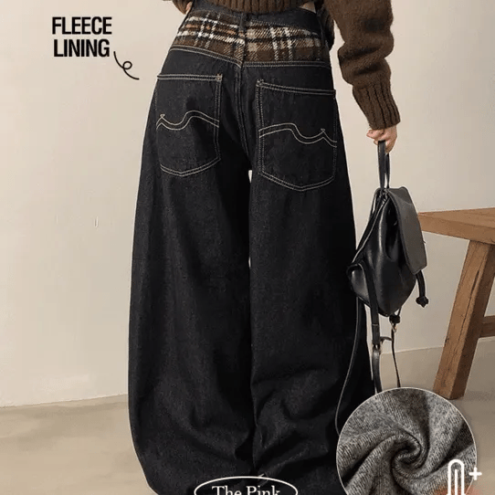 【🤎秋冬必備】Odo Check Flannel Wide Pants