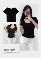 【韓系日常】Dot Point Tee