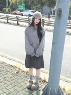 【🩶韓系中長裙】Dot Midi Skirt