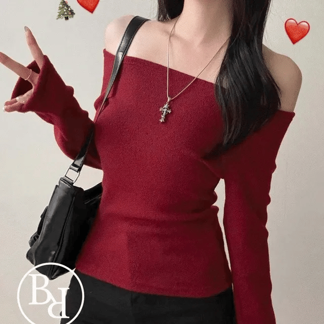 Snow Off Shoulder Top 