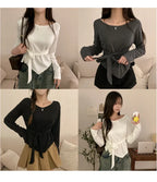 【蝴蝶衫】Rito Ribbon Slim Top