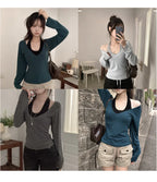 【顯瘦V領】Halter V Neck T-shirts
