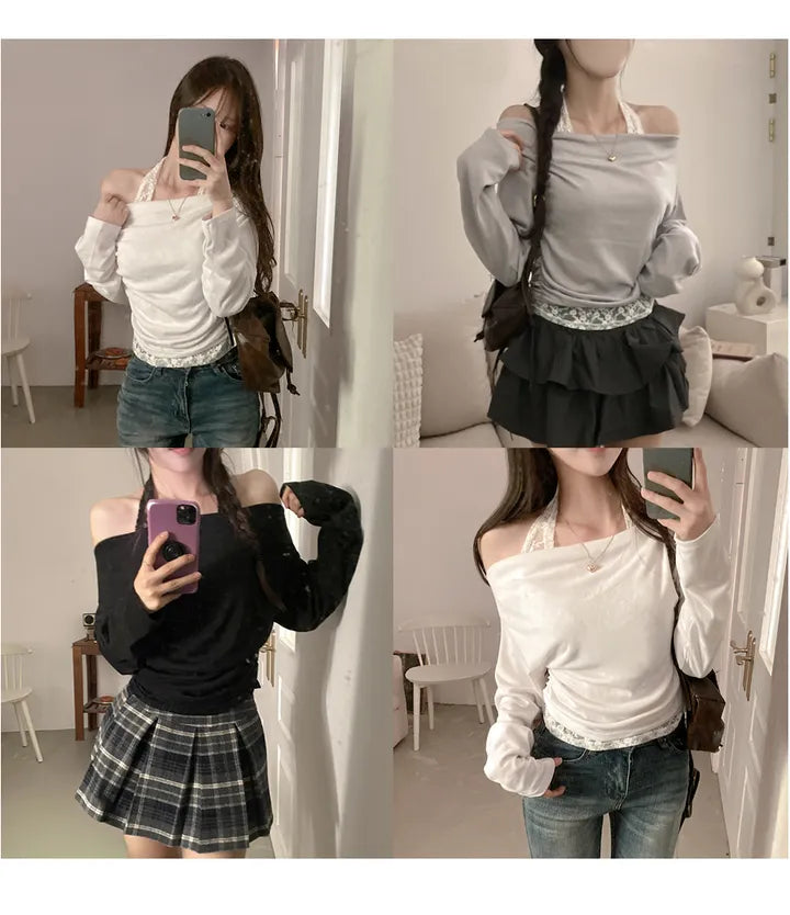 【溫柔約會】Lace Layered Top
