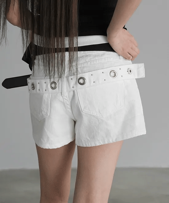 【y2k酷夏】Streetwear Stud Shorts