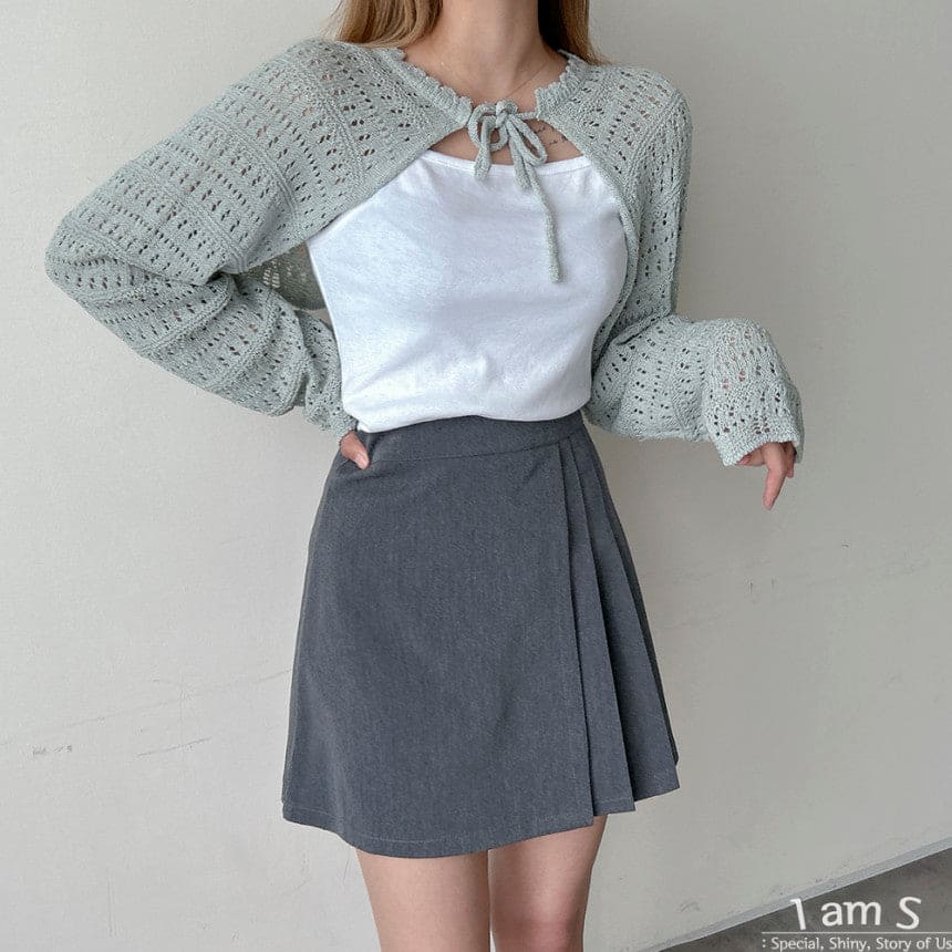 【🥨A Timeless Classic】Jelly Wave Knit Bolero 