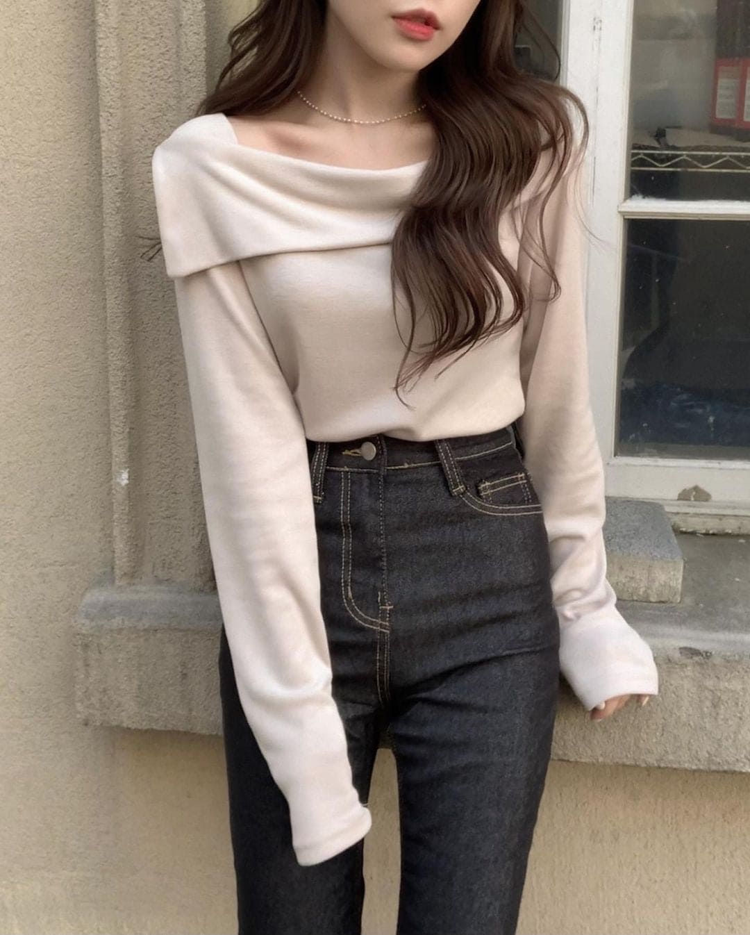 Winter First Love Off Shoulder Top