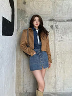 High-quality slim-fit short jacket