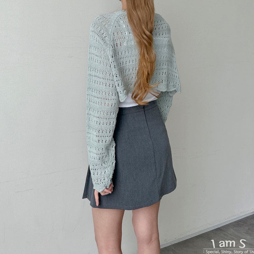 【🥨A Timeless Classic】Jelly Wave Knit Bolero 