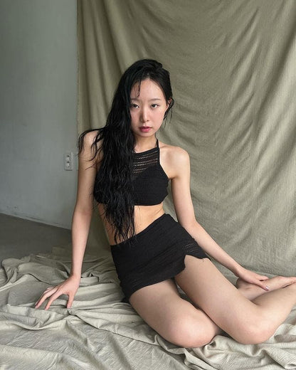 【優雅甜美】Crochet Skirt Bikini