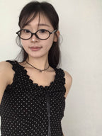 【🍦Summer Tank Top】Dot Ribbon Sleeveless 