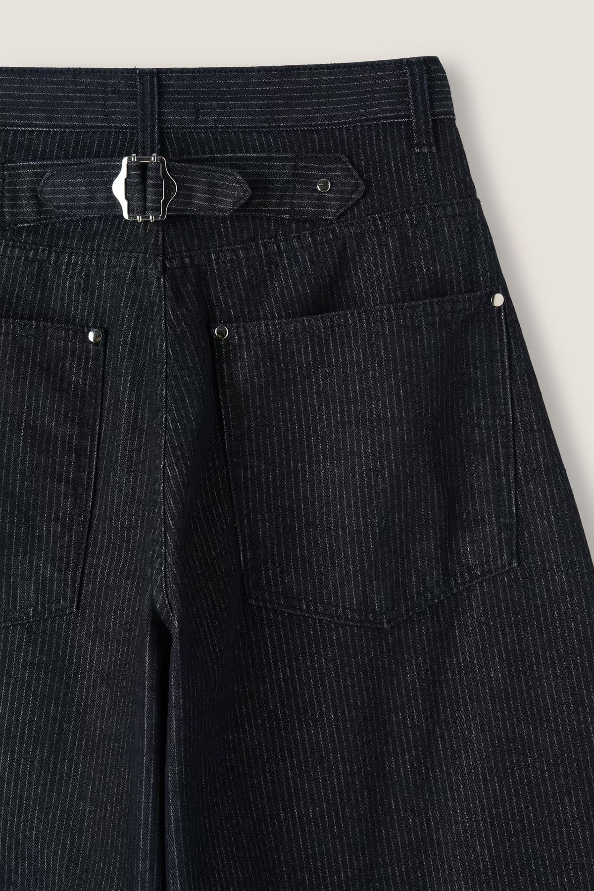 【神褲版型】Stripe Wide Pants