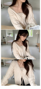 Palette Eyelet Ribbon Cardigan