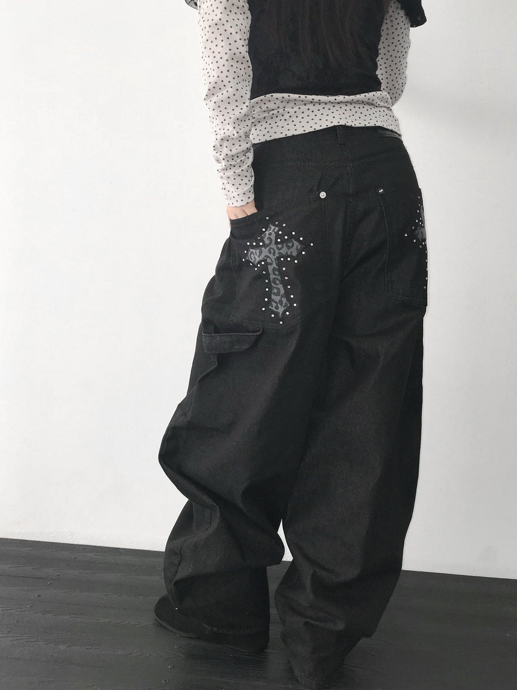 【Divine Pants Series】Cross Back Jeans 