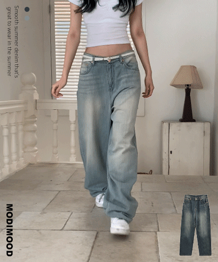 【Summer Fabric】Dear Wide Jeans