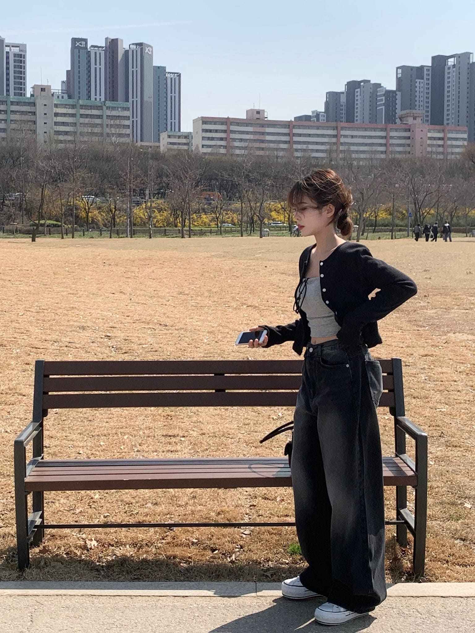 【Y2K Vibe】Cool Wide Jeans