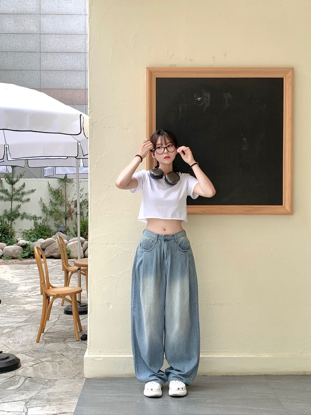 [Summer Fabric] Fresh Pintuck Wide Denim