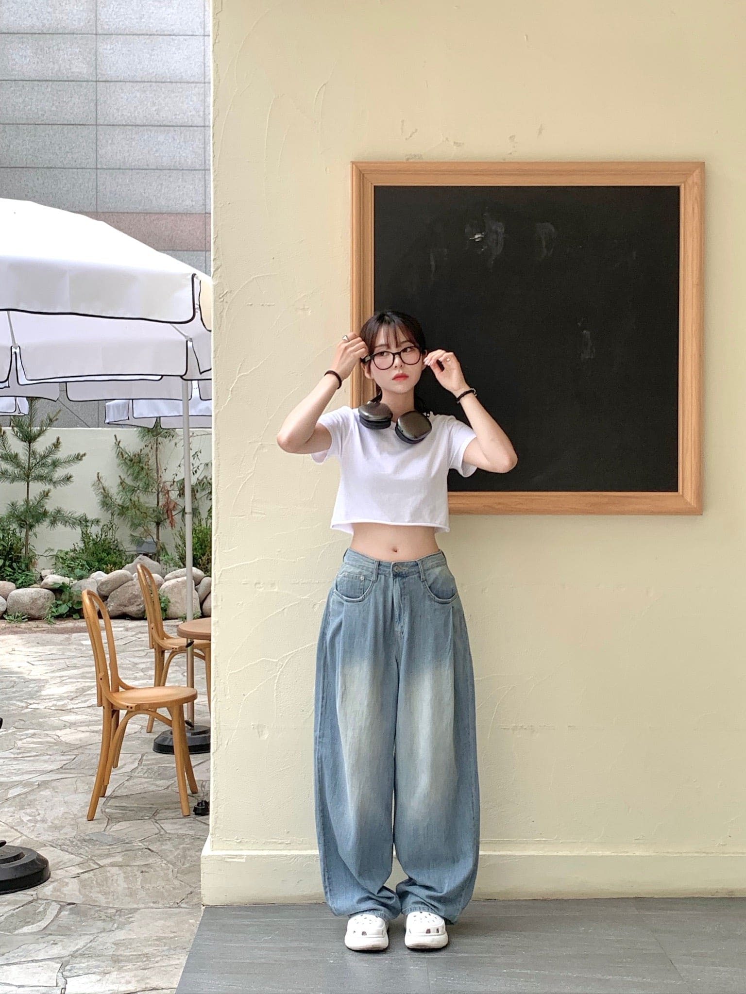 [Summer Fabric] Fresh Pintuck Wide Denim