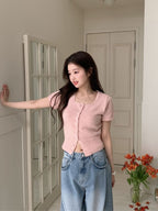 [Lazy Style] Pintuck Balloon Wide Denim