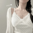 Mini Dot Lace Sleeveless