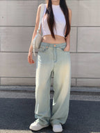 【Y2K Vibe】Cloud Cool Wide Jeans