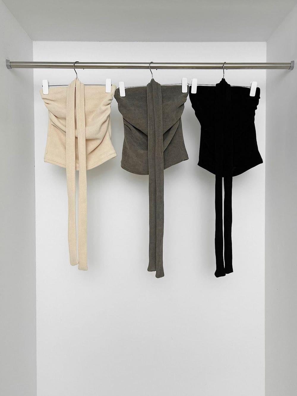 【y2k vibe】Serenity Scarf Top Set