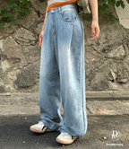 [Summer Fabric] Fresh Pintuck Wide Denim