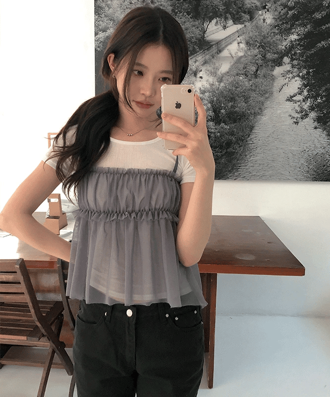 【🩶層疊穿搭】Mesh Nasi