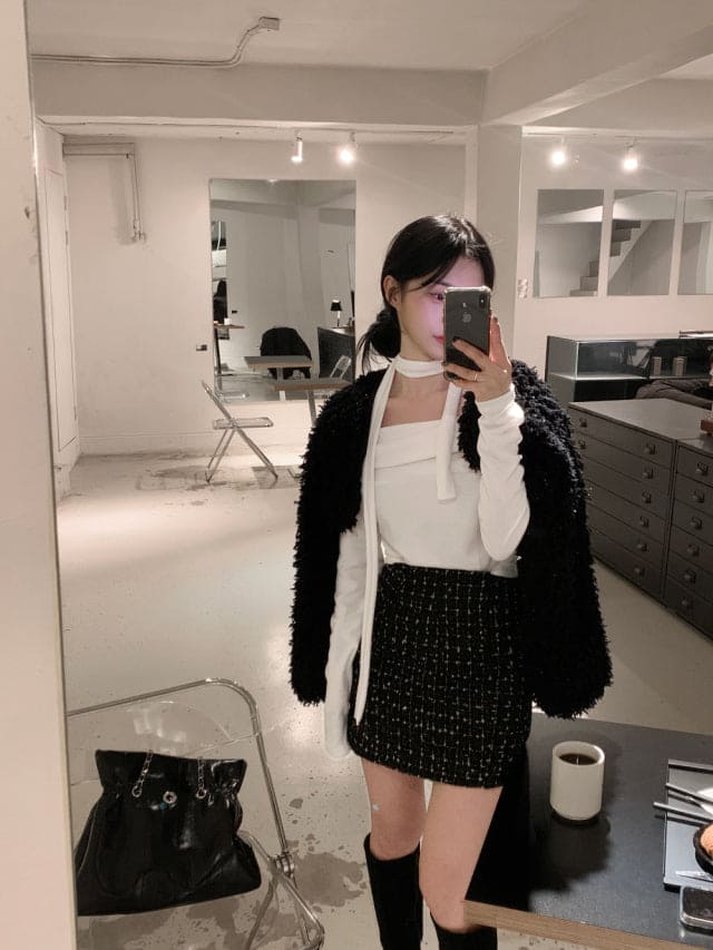 Breezy Off Shoulder Scarf Set 