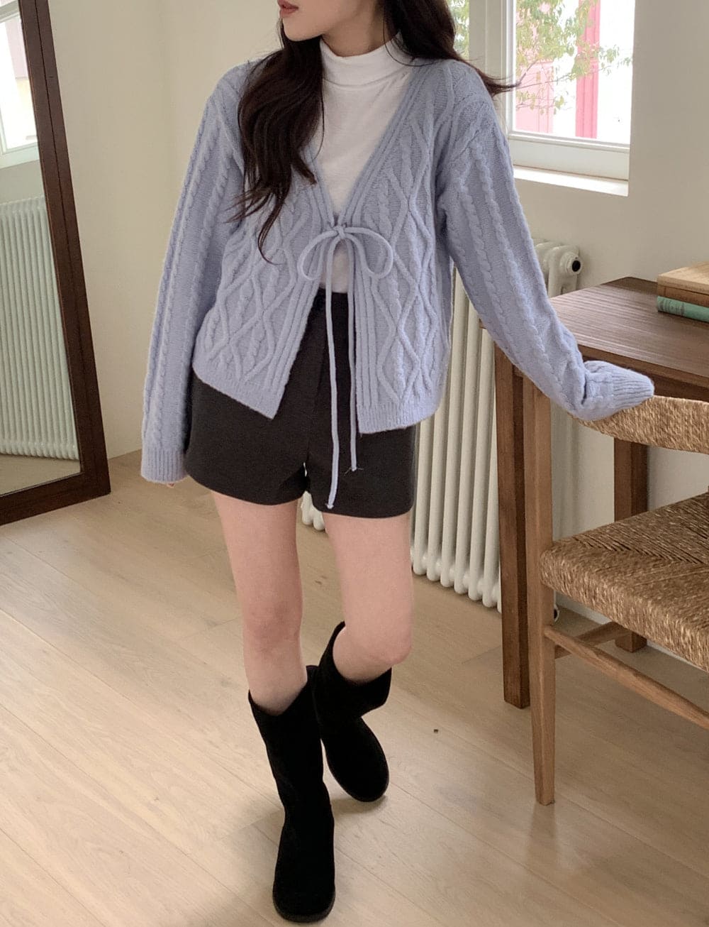 Palette Eyelet Ribbon Cardigan