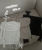 Breezy Off Shoulder Scarf Set 