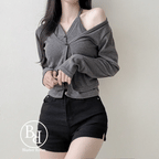 【🩶y2k series】 Halter Layered Cardigan 