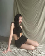 【Elegant and Sweet】Crochet Skirt Bikini 