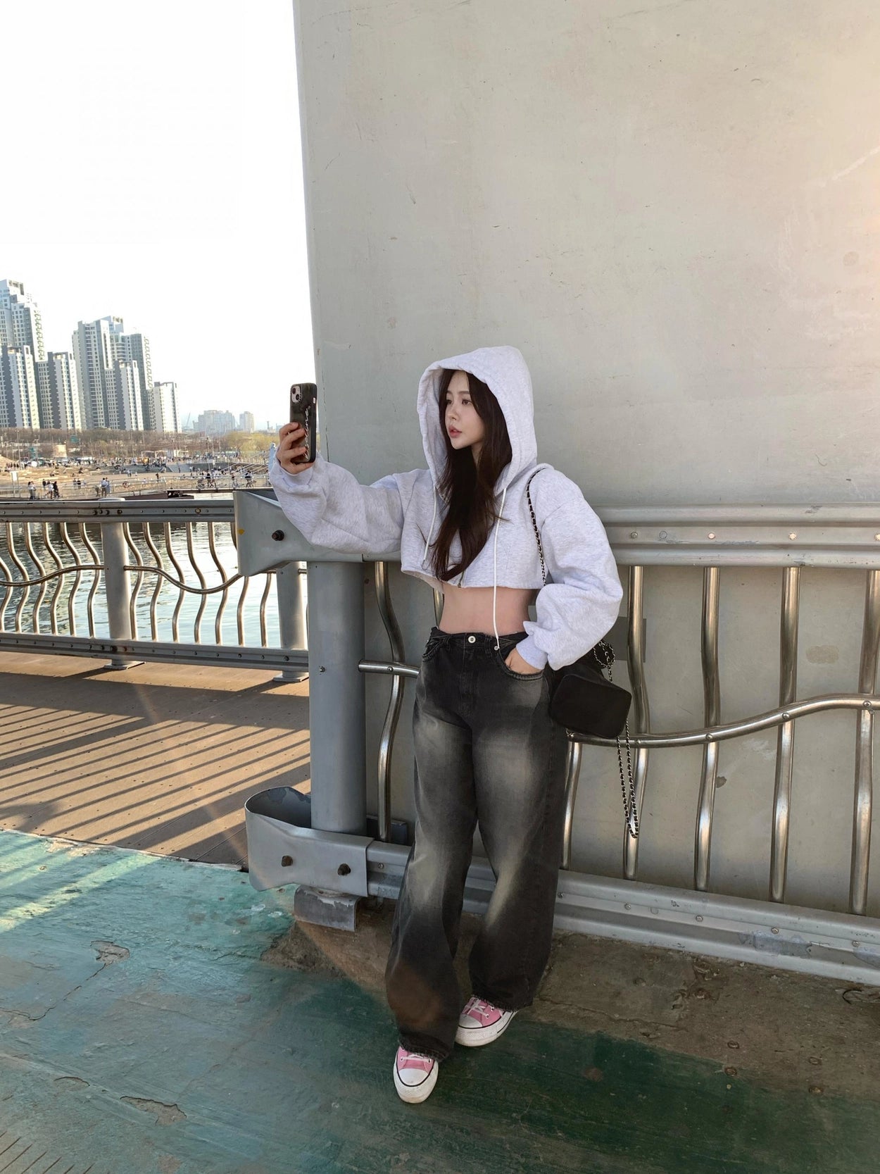 【OOTJ】Hip Pocket Wide Jeans