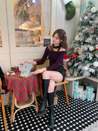 Tie Strap Off Shoulder Set 