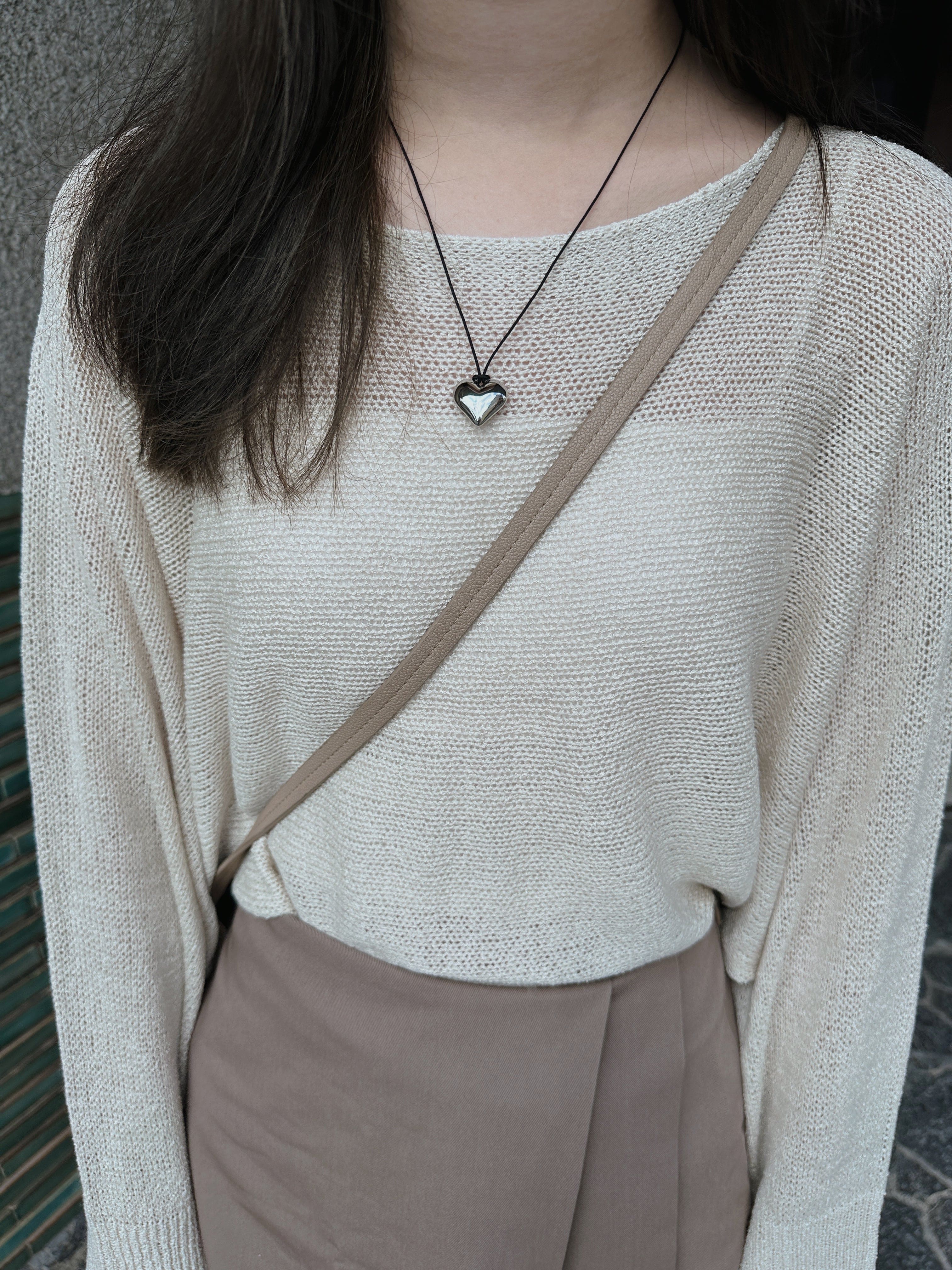 Orders surge! Basic loose-fitting knit long-sleeved shirt