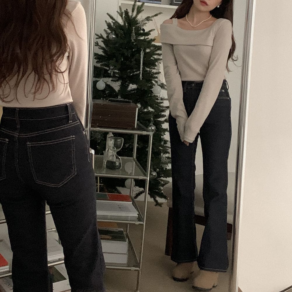 Opening Half Off Shoulder Top