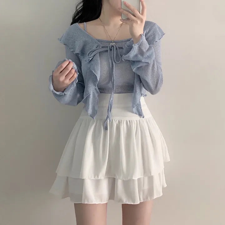 【🩰Ballet Core】Fairy Cancan Mini Skirt
