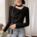 【🩰Ballet Core】Drape Shirring Tie Set